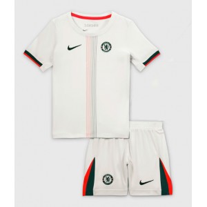 Fotbalové Dres Chelsea Dětské Venkovní Oblečení 2025-26 Krátký Rukáv (+ trenýrky)
